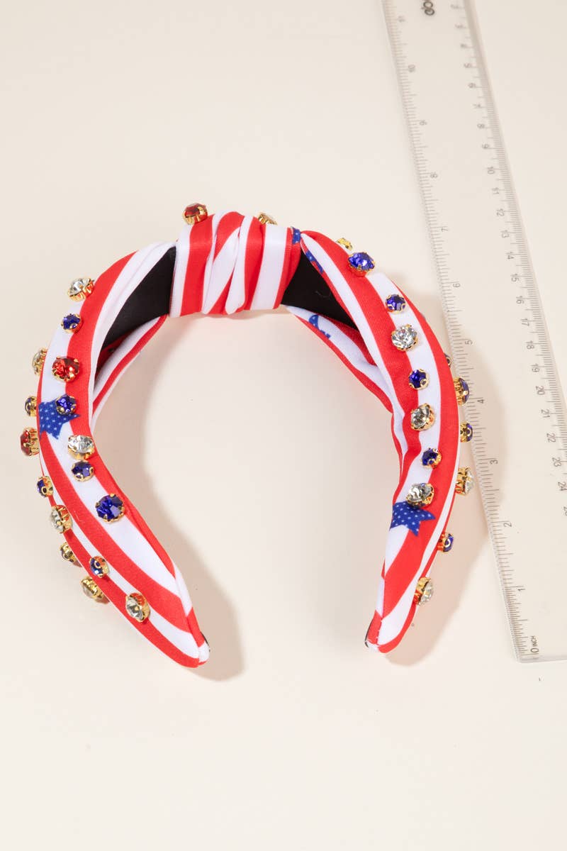 Usa Stars And Stripes Headband: MULTI