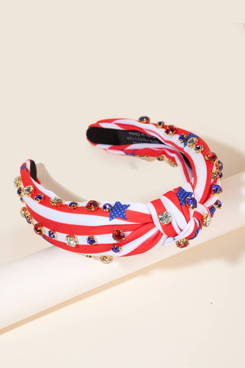 Usa Stars And Stripes Headband: MULTI