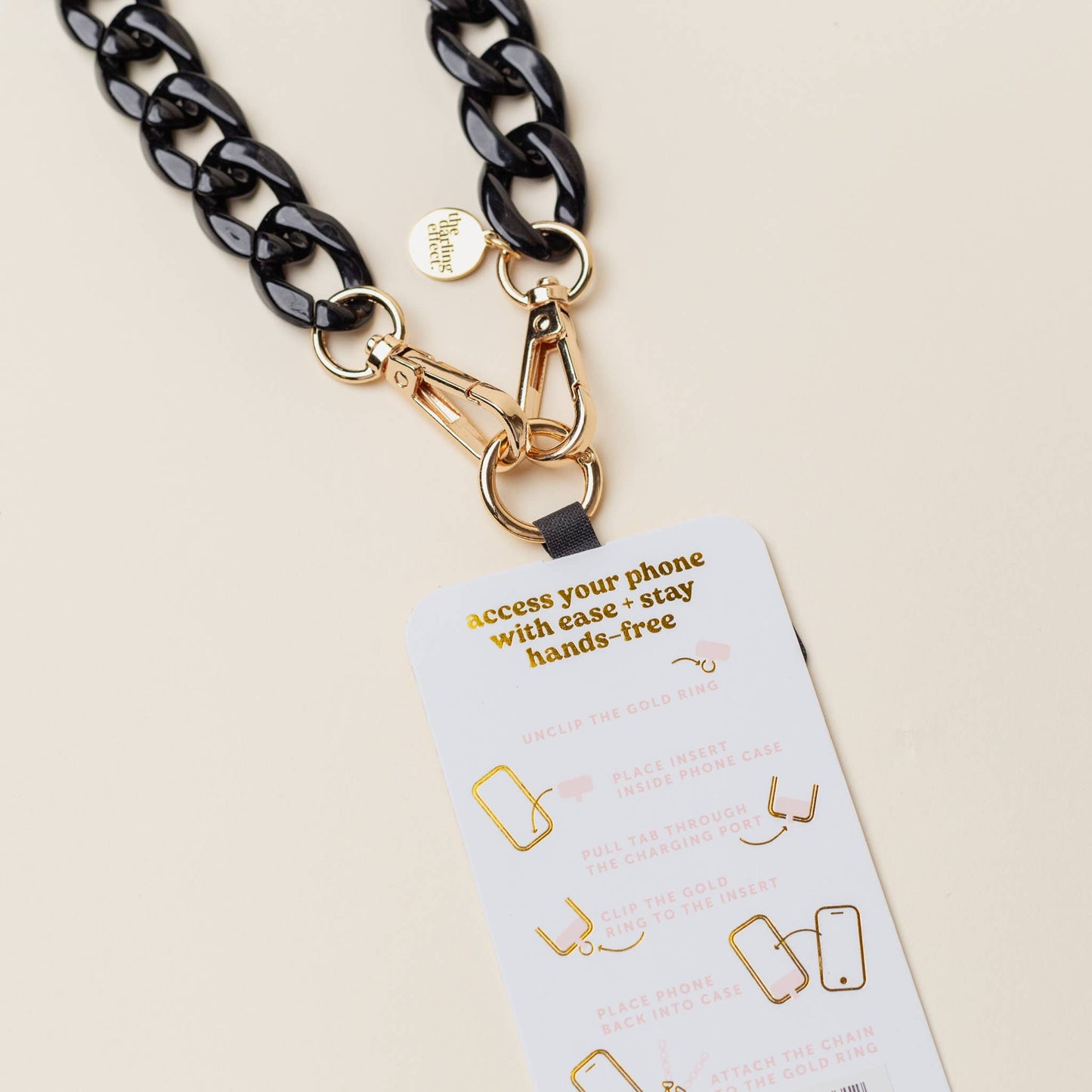 Hold the Phone Crossbody Chain-Duo Rose