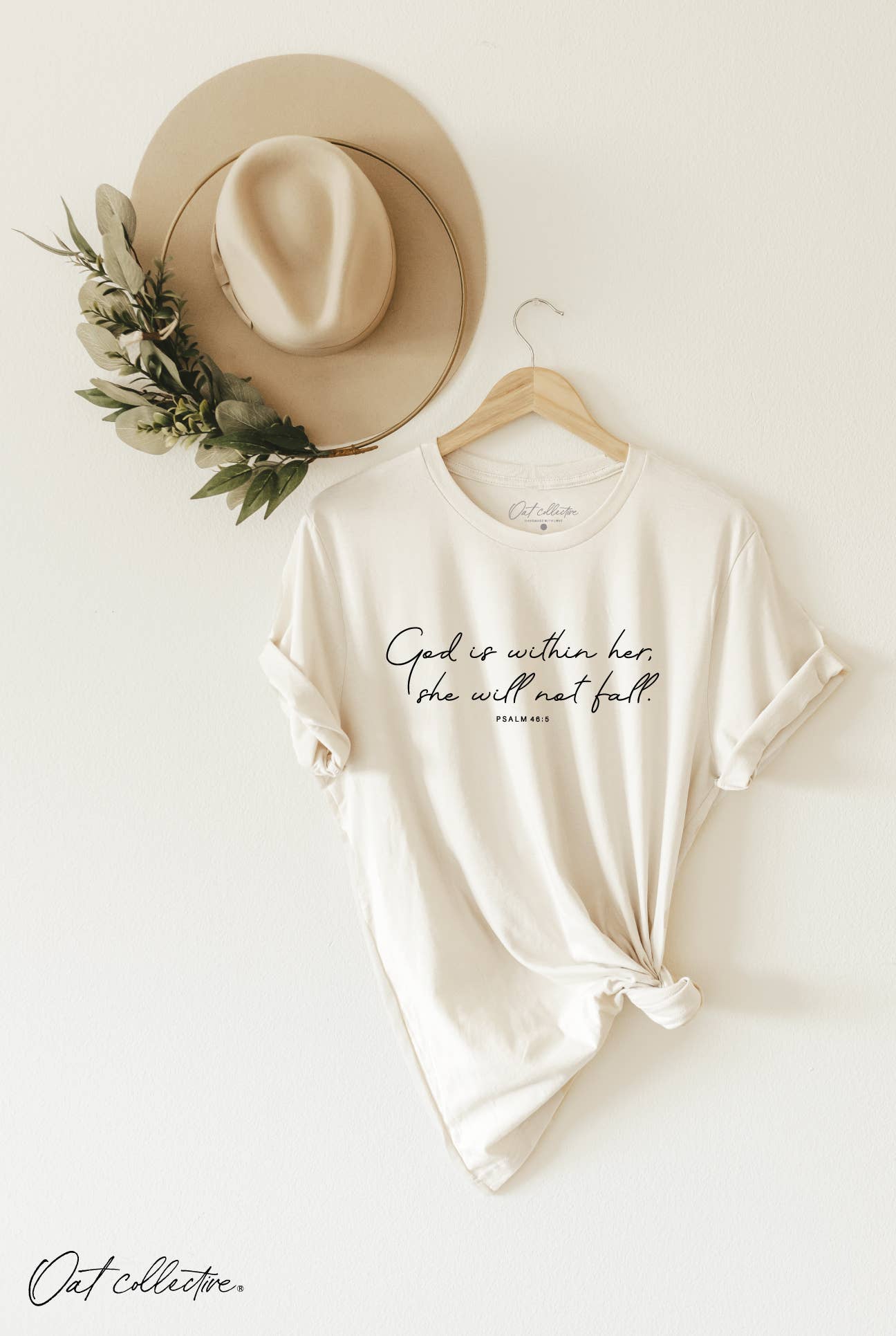 GOD IS WITHIN HER Graphic T-shirt: HEATHER MUAVE / XL