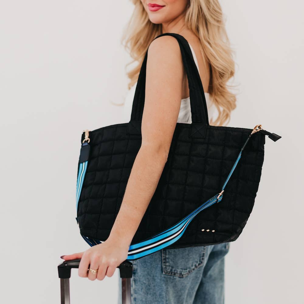 Day Dreamer Quilted Tote Bag: Orange