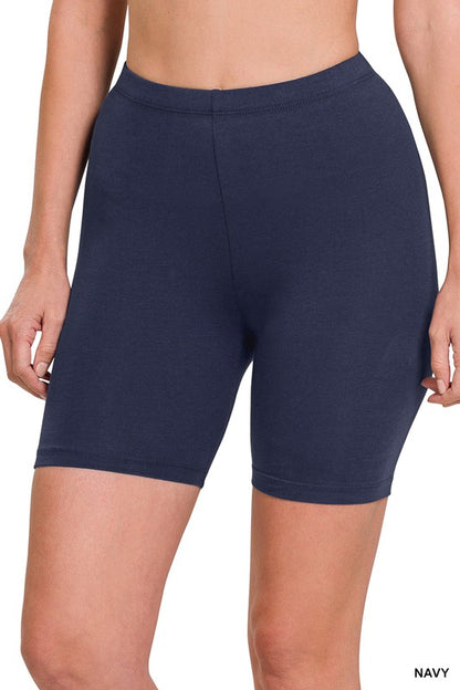 Cotton Biker Shorts