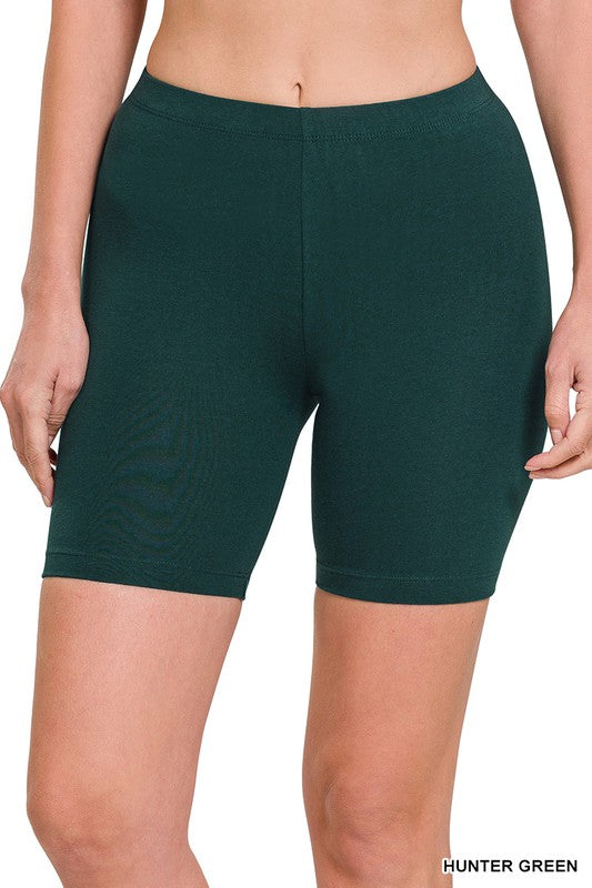 Cotton Biker Shorts