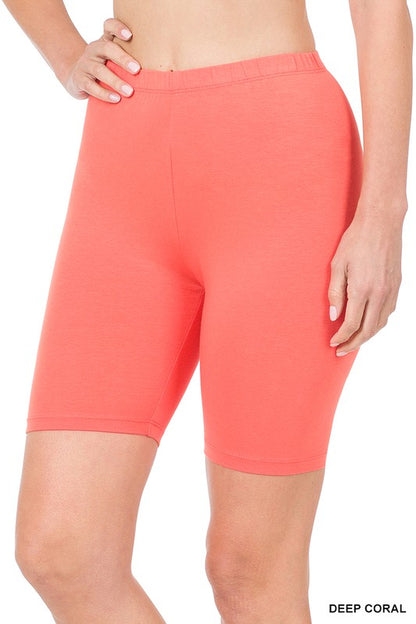 Cotton Biker Shorts