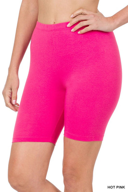 Cotton Biker Shorts