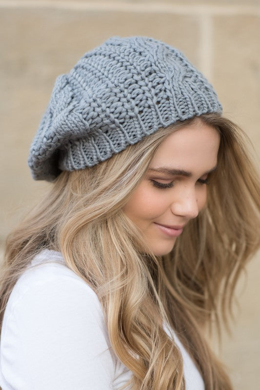 Online only Knit Slouchy Beret