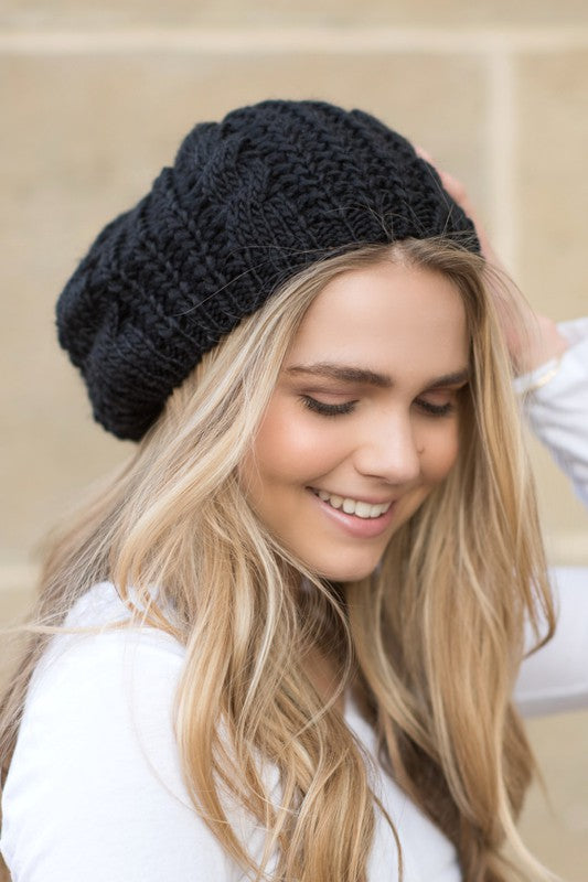 Online only Knit Slouchy Beret