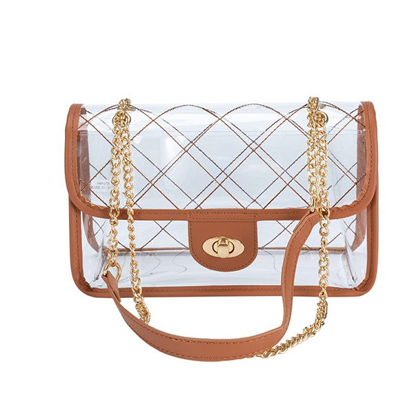 Quilted clear bag