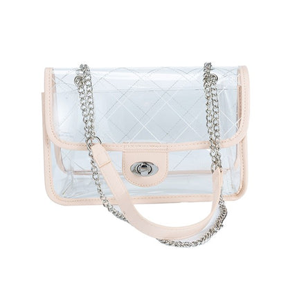 Quilted clear bag
