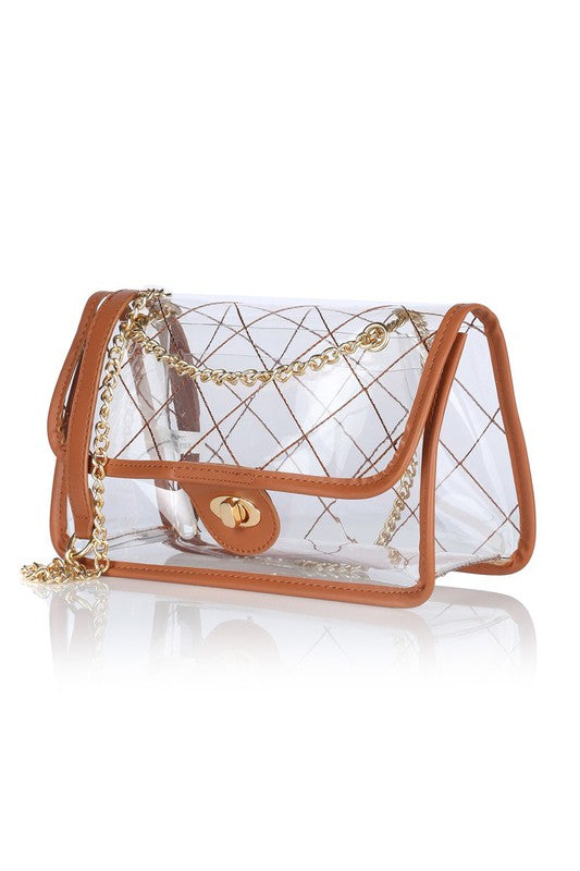 Quilted clear bag