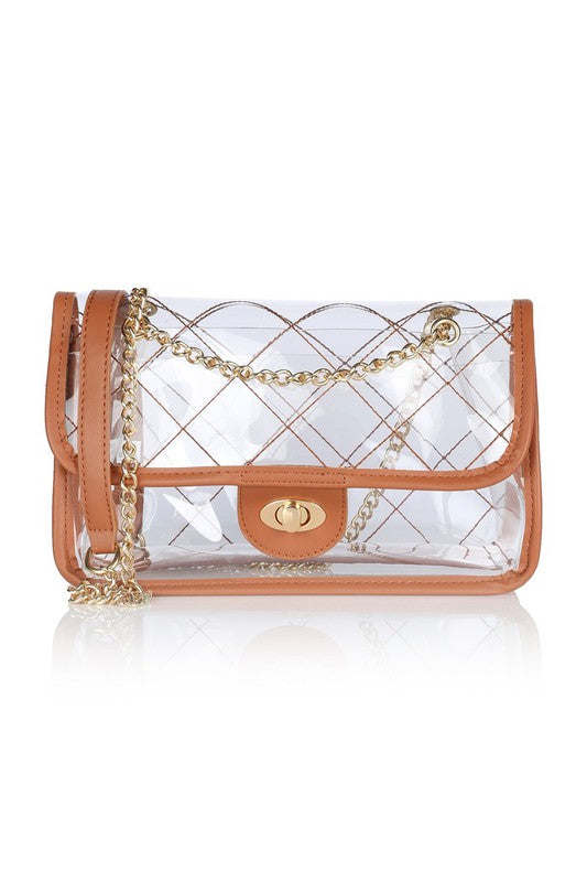 Quilted clear bag
