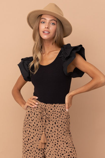 Shoulder Puff body suit