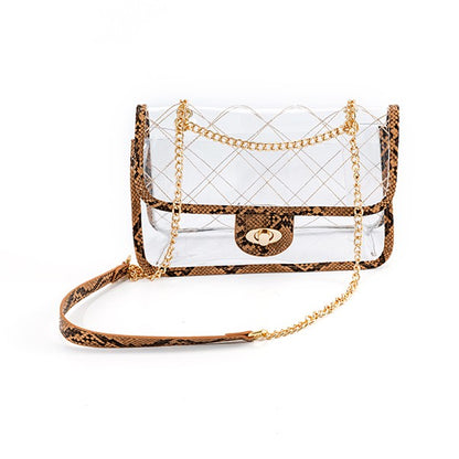 Quilted clear bag