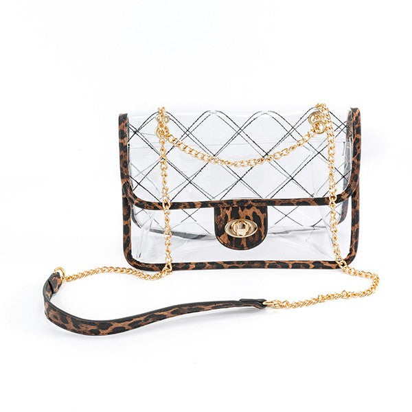 Quilted clear bag