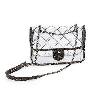 Quilted clear bag