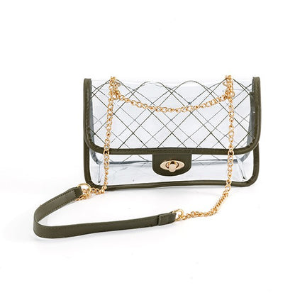 Quilted clear bag