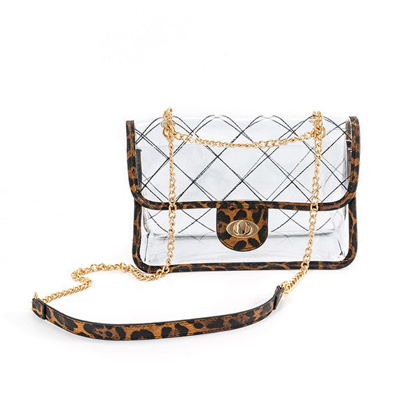 Quilted clear bag
