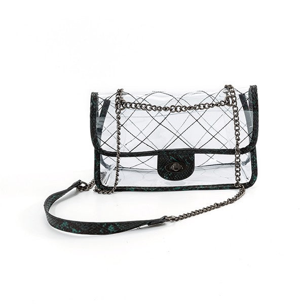 Quilted clear bag