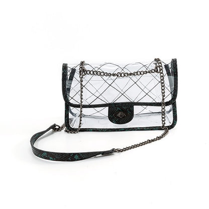 Quilted clear bag