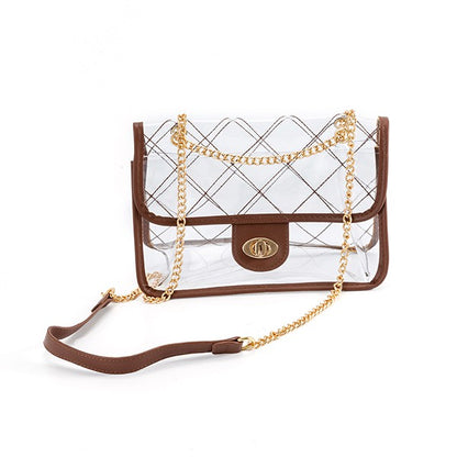 Quilted clear bag