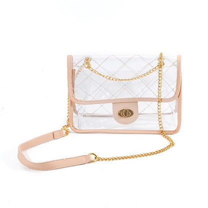 Quilted clear bag