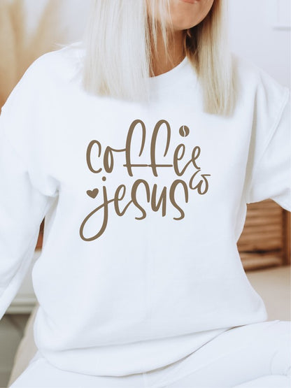 Coffee & Jesus Bella Canvas Crewneck Sweatshirt