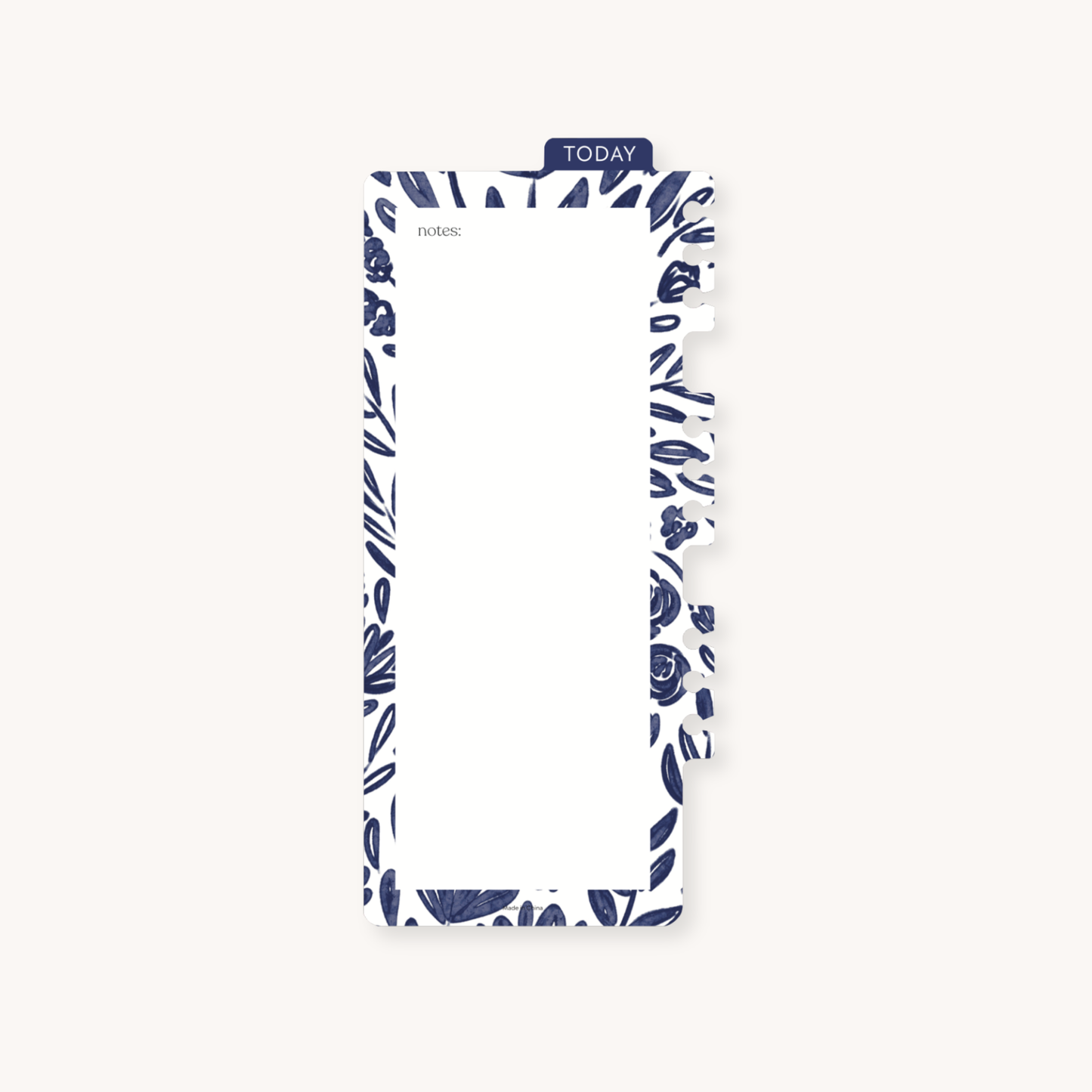 Porcelain Floral Dry Erase Planner Dashboard
