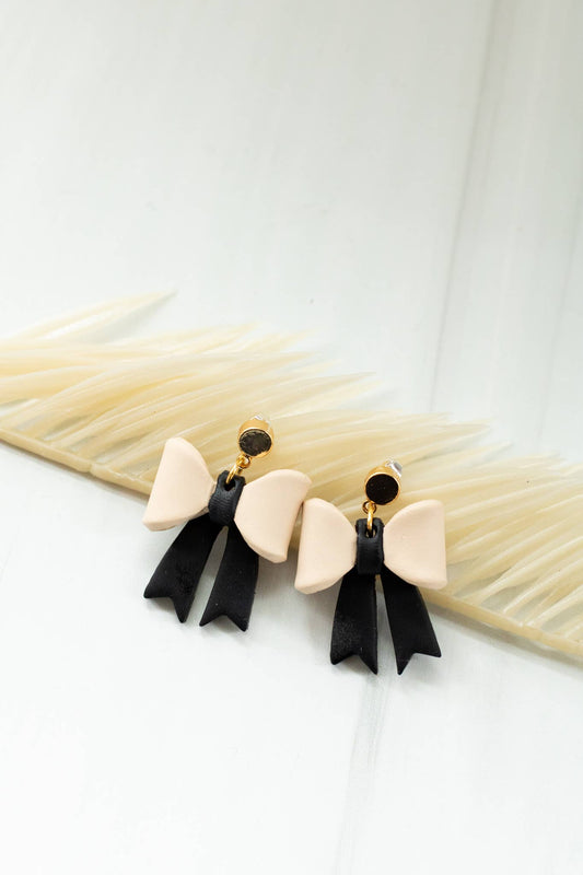 18K Preppy Bow Dangles