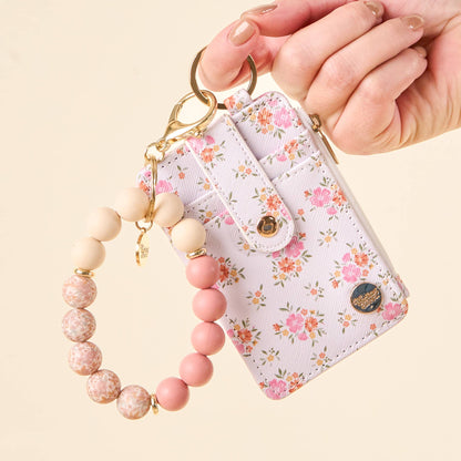 Keychain Wallet-Endless Daydream Cream