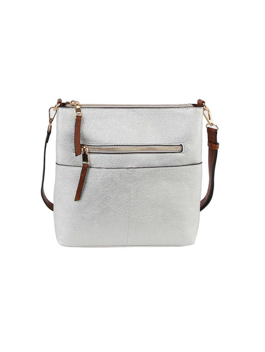 LQF038Z Fashion Crossbody Bag: Silver