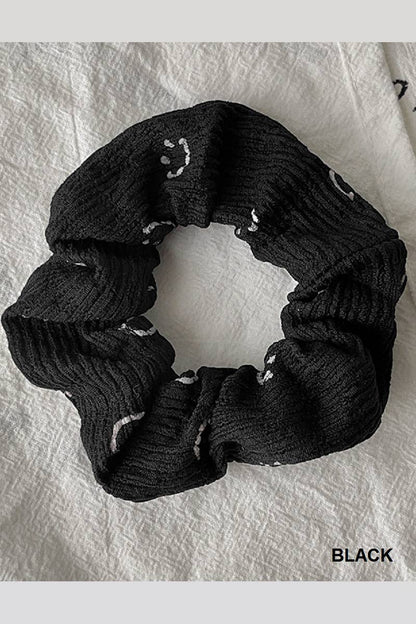 ..._ SI-25752 Smiley Face Hair Scrunchies, 4 Inch: BROWN-164100 / OS