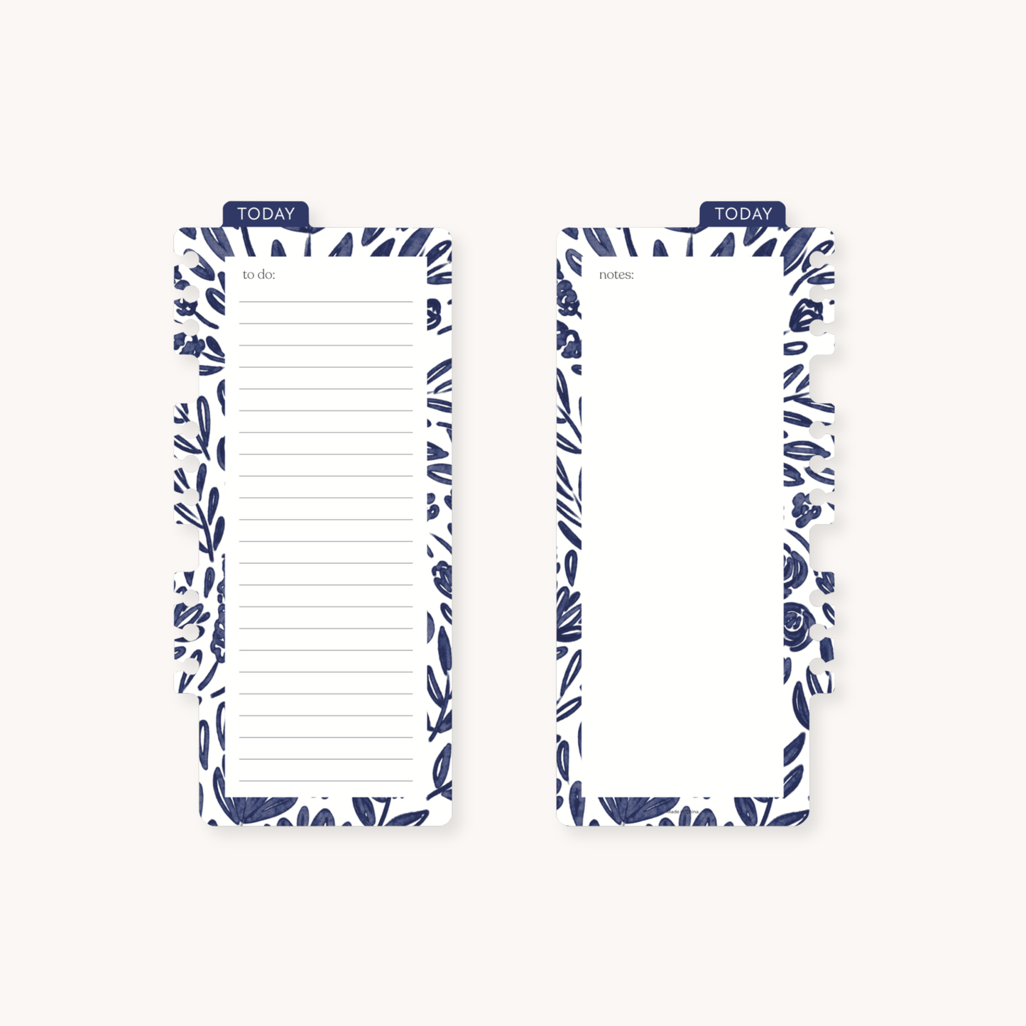 Porcelain Floral Dry Erase Planner Dashboard