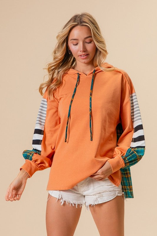 Plaid Stripes Spring Sweatshirt