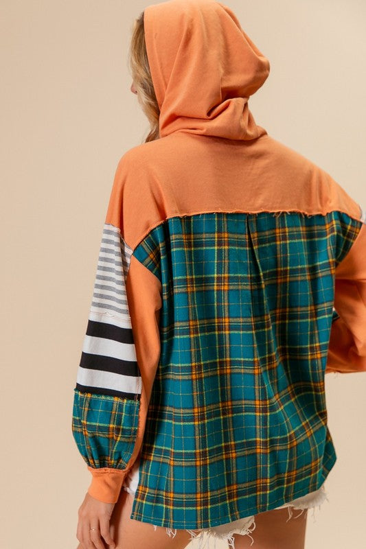 Plaid Stripes Spring Sweatshirt