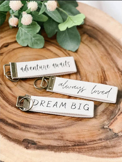 Canvas Wristlet Keychain: Made for More