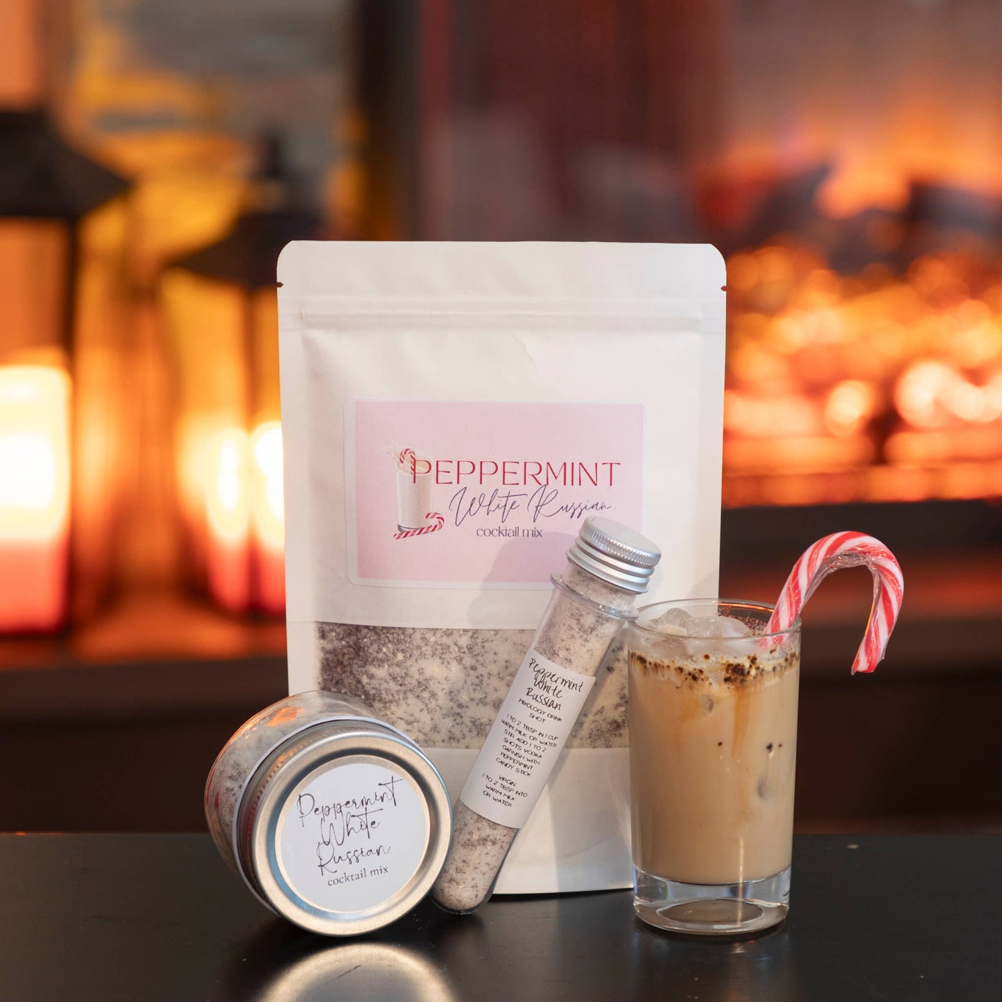 Peppermint White Russian Mix: Jar