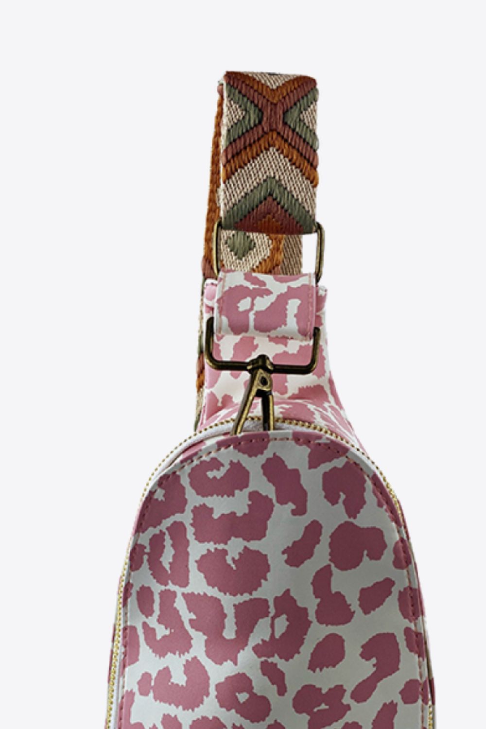 Printed Leather Sling Bag