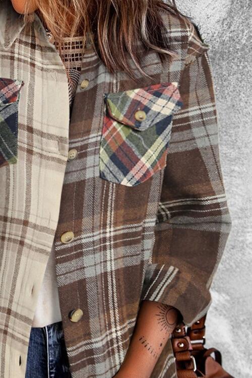 Color block flannel