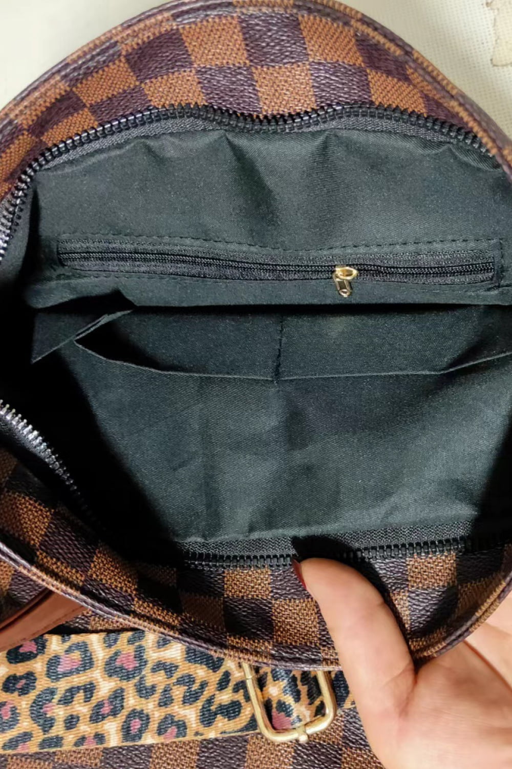 Leather Shoulder Bag with Tassel