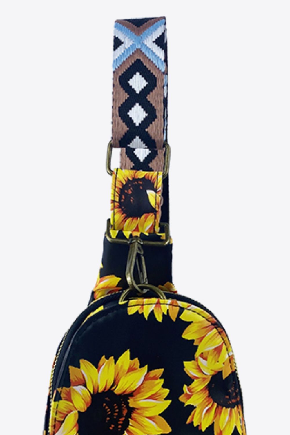 Printed Leather Sling Bag