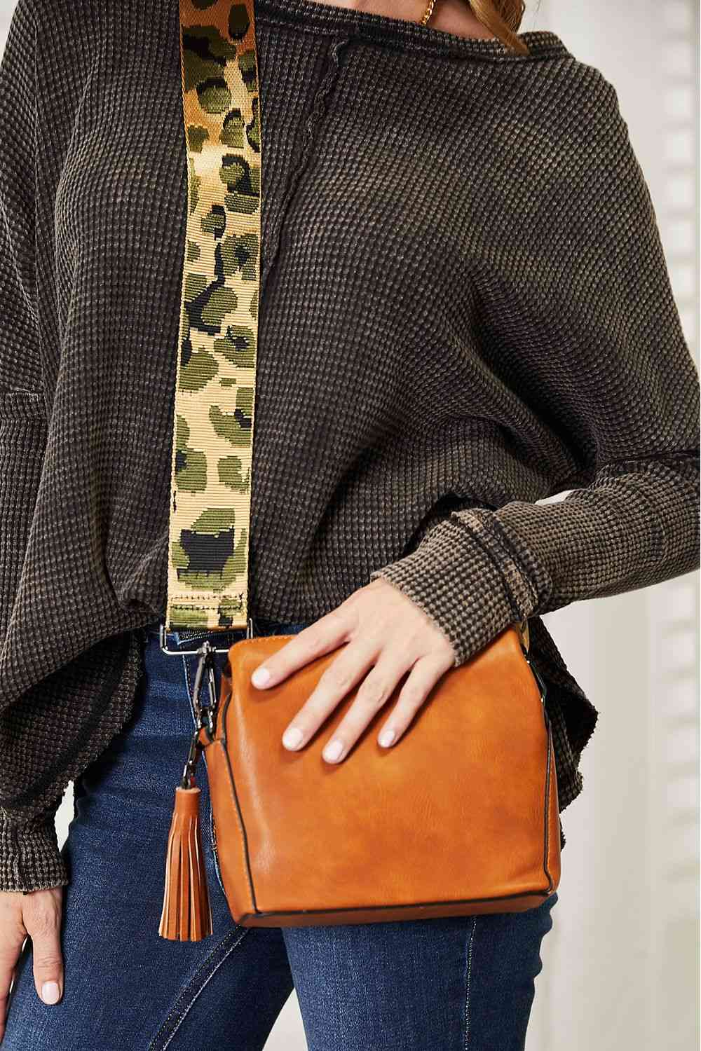 Leather Guitar Strap Crossbody Bag