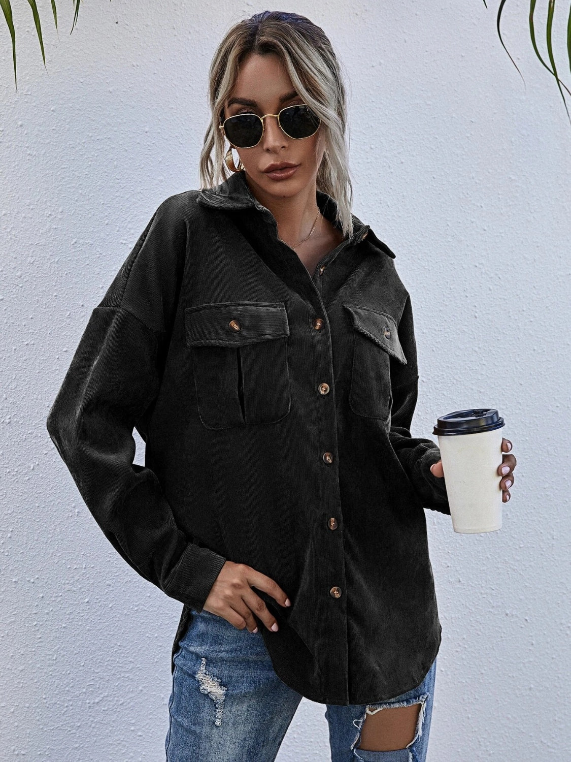 A Must Corduroy Shacket
