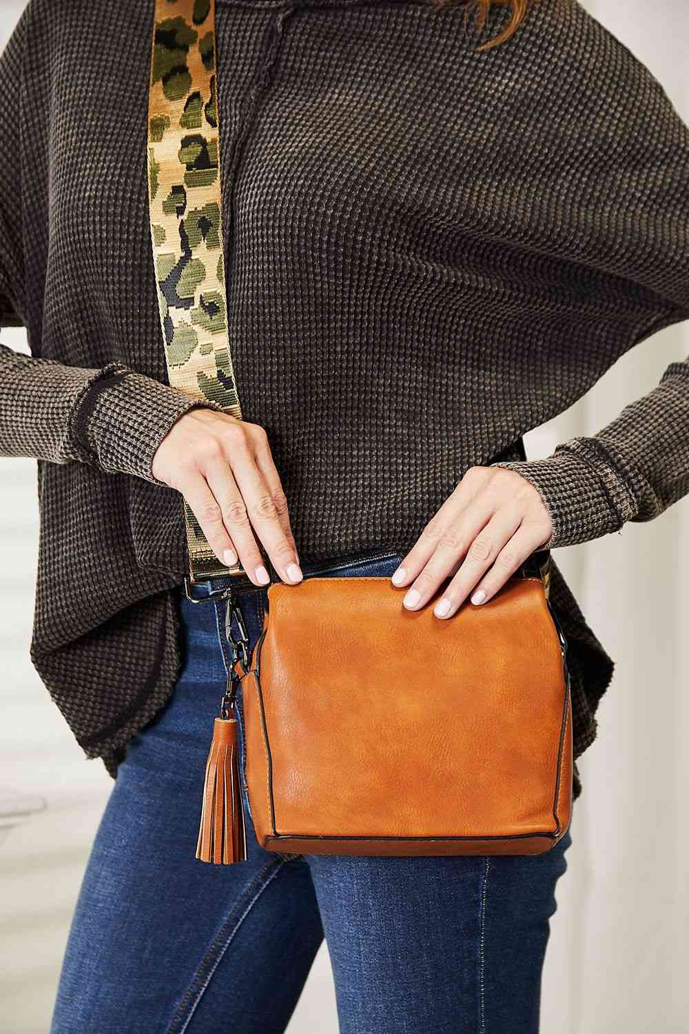Leather Guitar Strap Crossbody Bag