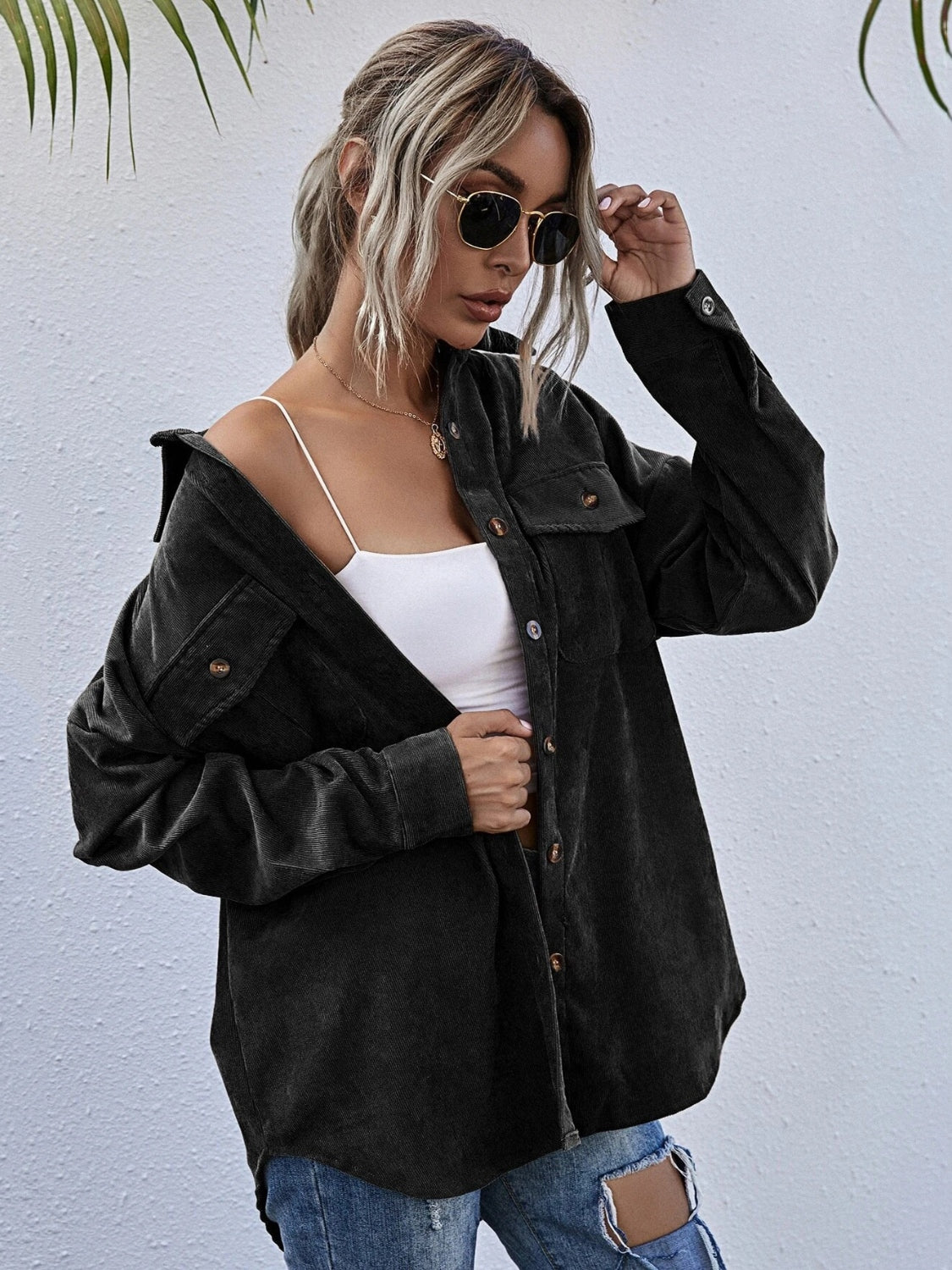 A Must Corduroy Shacket